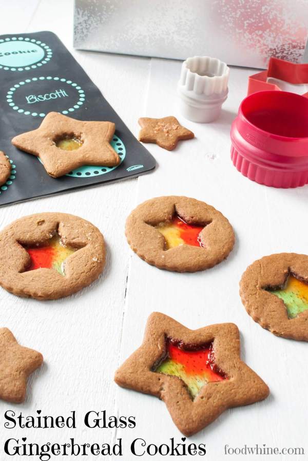 Stained Glass Gingerbread Cookies are so fun to make, beautiful to look at, and tasty to eat